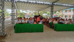 Lãnh đạo Phòng Giáo dục và Đào tạo, Phòng Nông nghiệp và Môi trường vầ CBQL, GV, NV y tế trường học và tổng phụ trách Đội các trường mầm non, tiểu học và THCS trên địa bàn tham dự hội nghị